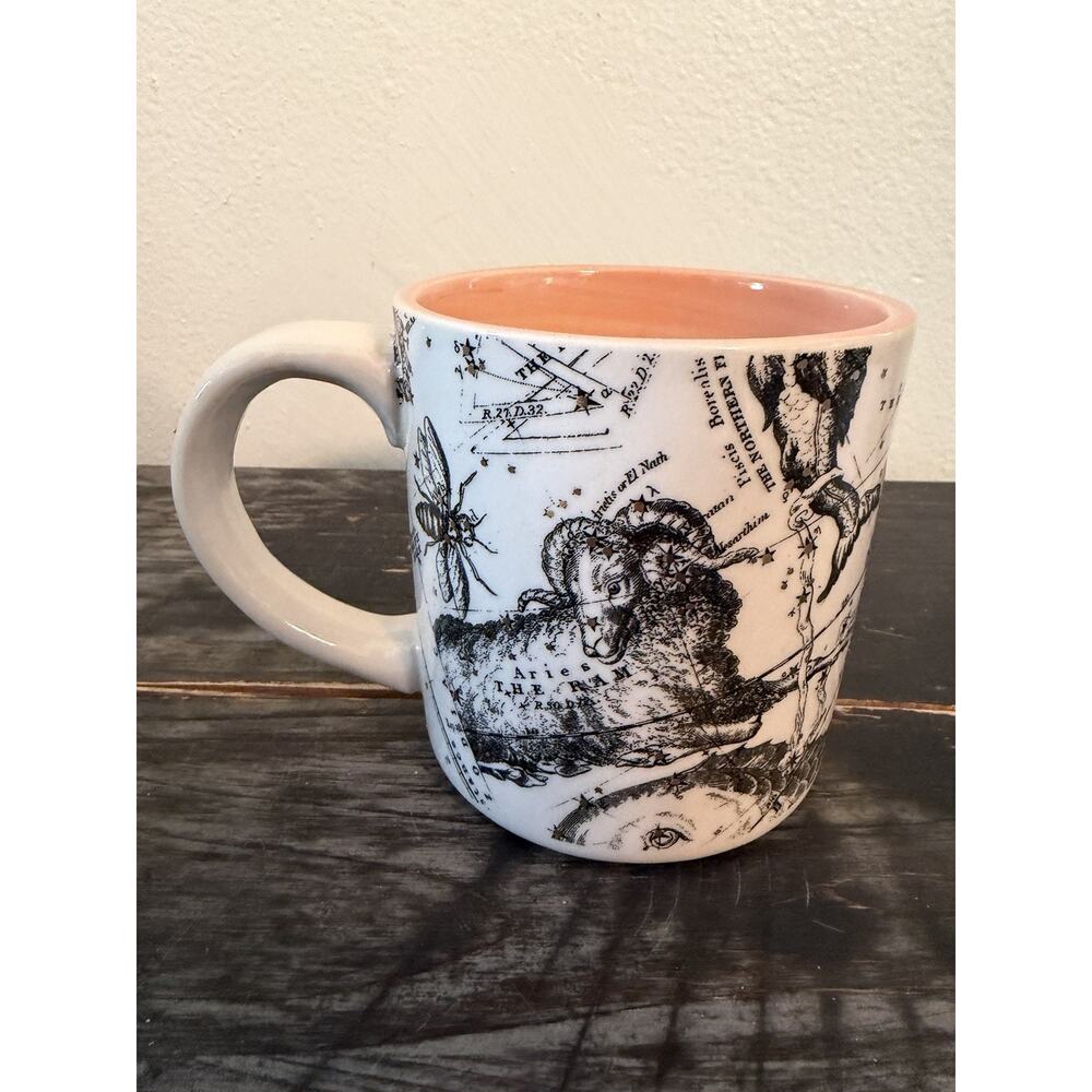 Anthropologie Salt and Earth ARIES Coffee Mug Cup Horoscope Zodiac Astrology Ram